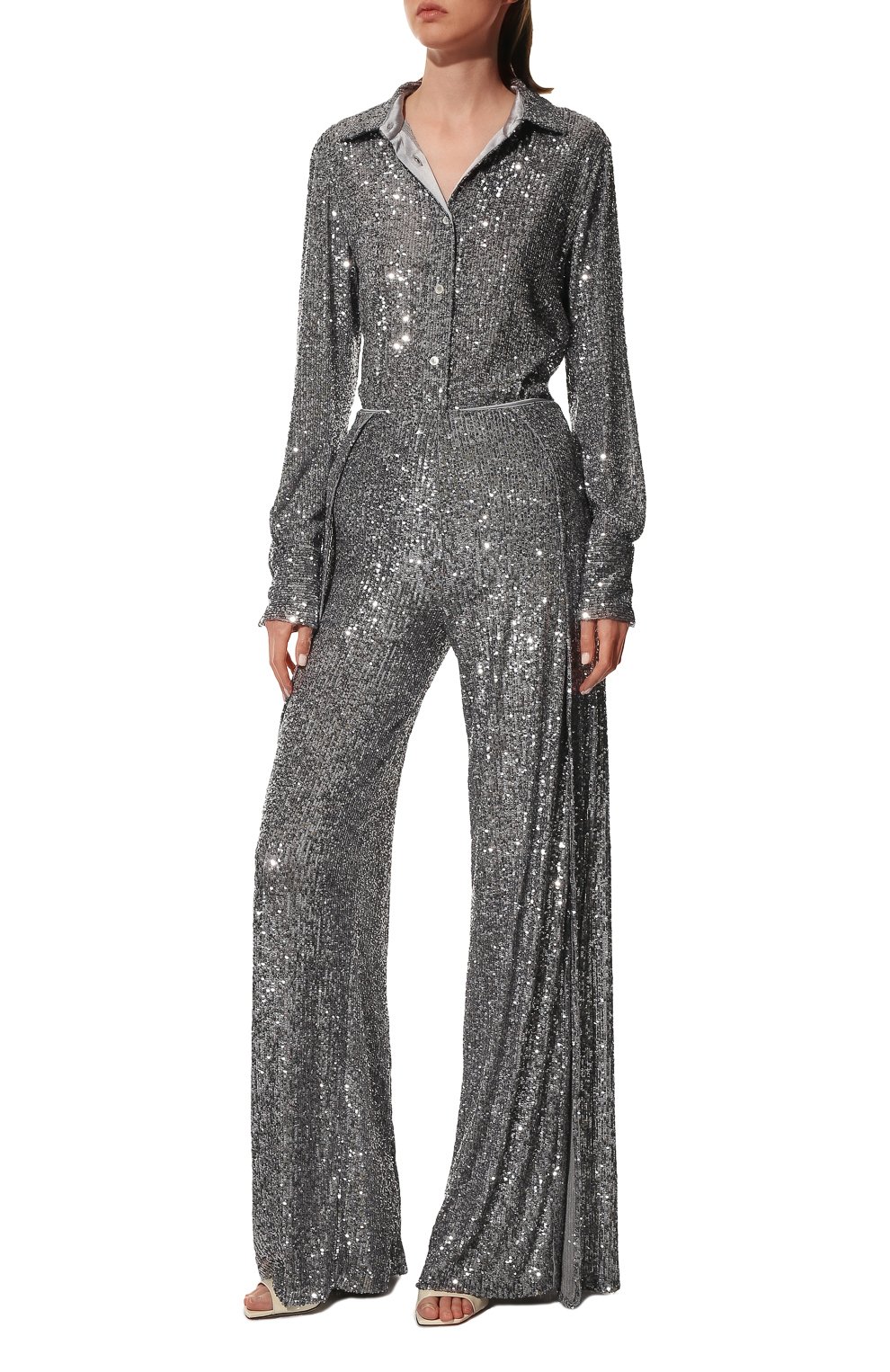 Брюки с отделкой пайетками TOM FORD, арт. PAW437-FAE381, фото 2