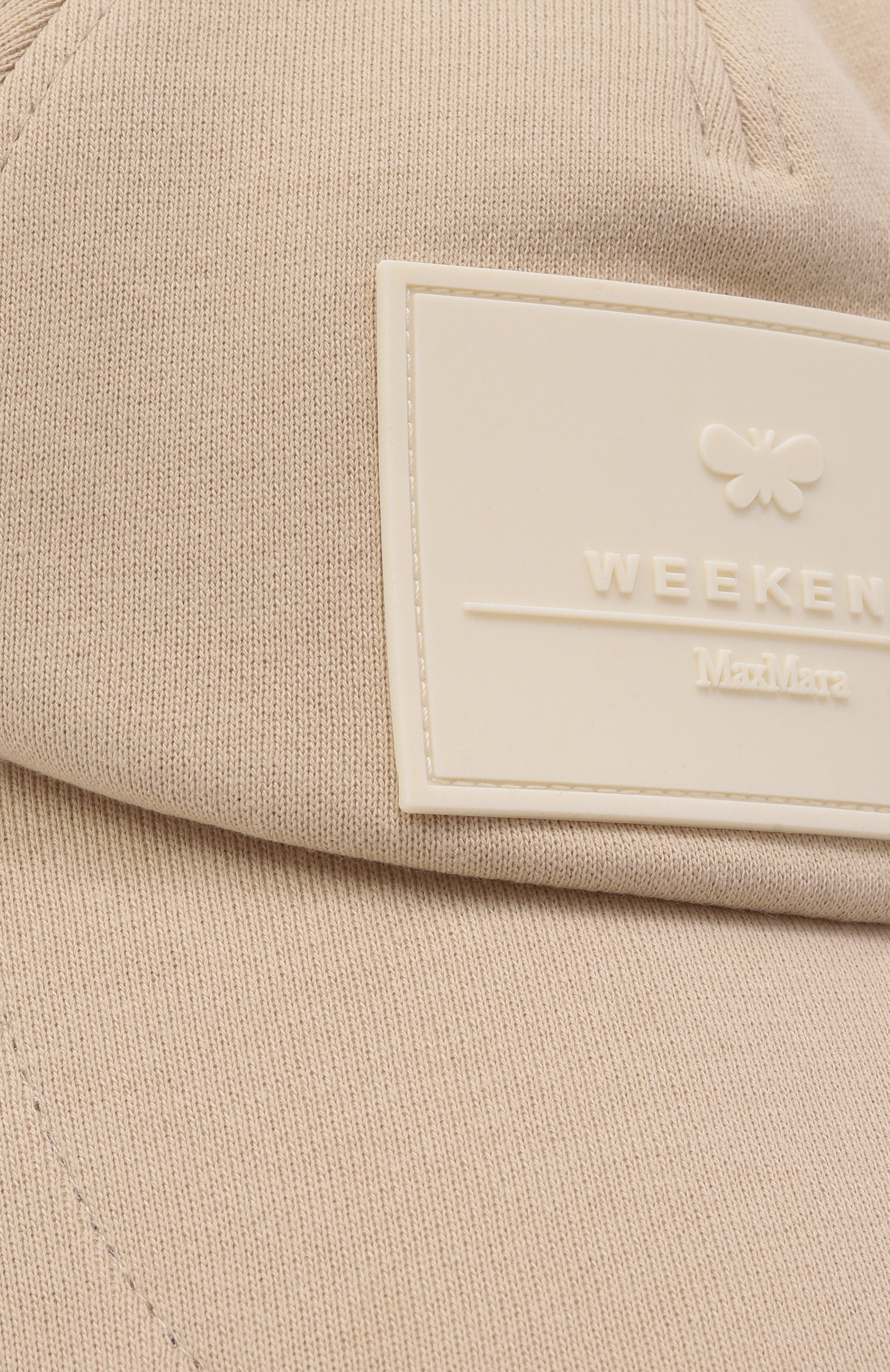 Хлопковая бейсболка WEEKEND MAX MARA бежевого цвета по цене 14650 руб., арт. ALL0R0, фото 4 Хлопковая бейсболка WEEKEND MAX MARA, арт. ALL0R0, фото 4