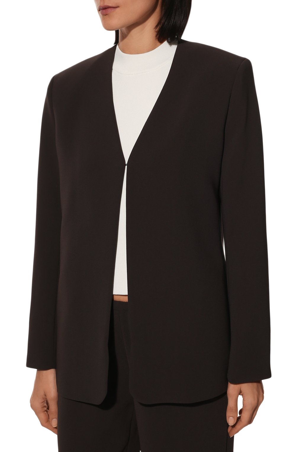 Жакет из вискозы AGREEG коричневого цвета по цене 65000 руб., арт. 13080934, фото 3 Жакет из вискозы AGREEG, арт. 13080934, фото 3