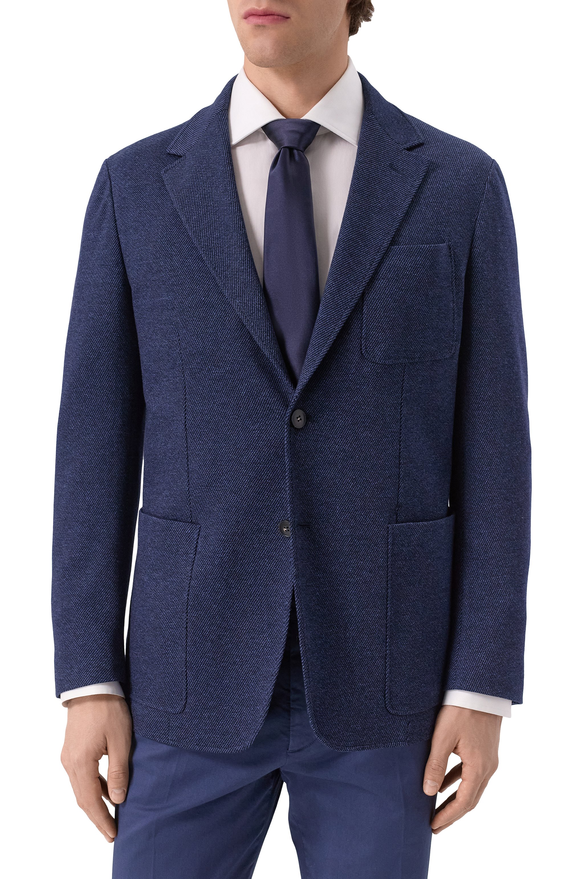 Пиджак из шерсти и хлопка CANALI, арт. J0147/JI02710, фото 5