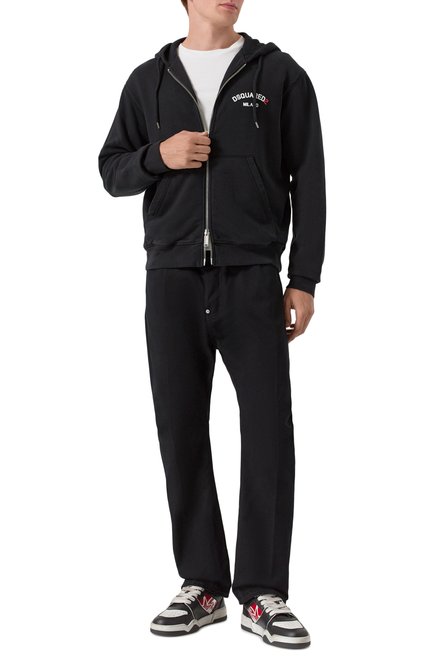 Мужские джинсы icon DSQUARED2 черного цвета, арт. S79LA0090/D30020 | Фото 2 (Кросс-КТ: Деним; Материал внешний: Деним, Хлопок; Автоматизация состава: Проставлено; Детали: Без декора; Автоматизация ТО: Проставлено; Силуэт М (брюки): Широкие; Стили: Повседневный; Длина (брюки, джинсы): Стандартные)