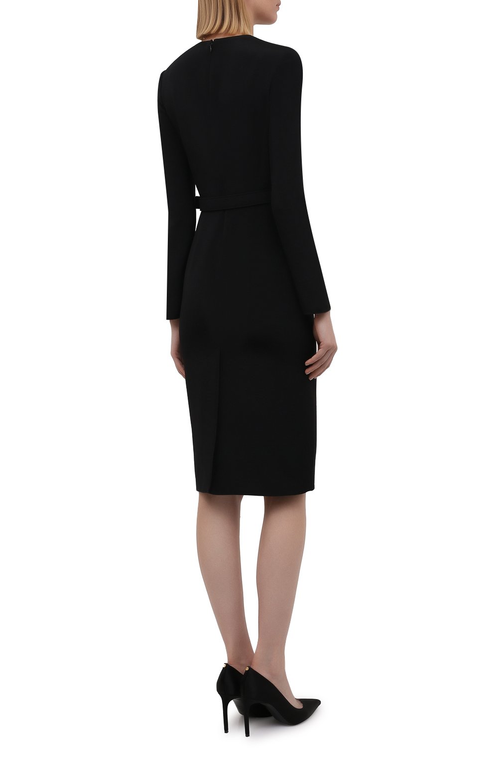 Платье из шерсти и шелка VALENTINO, арт. WB3VAWA06BS, фото 4