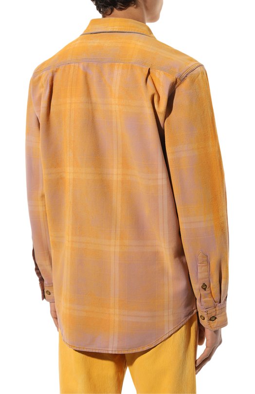 Хлопковая рубашка Notsonormal Оранжевый, фото 4