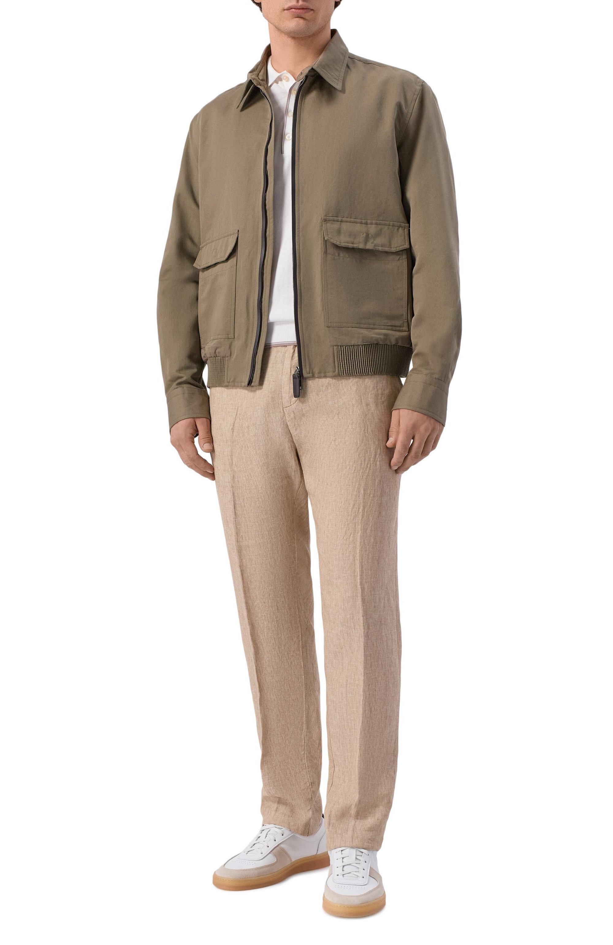 Льняные брюки PAUL&SHARK, арт. 25414041_001, фото 2