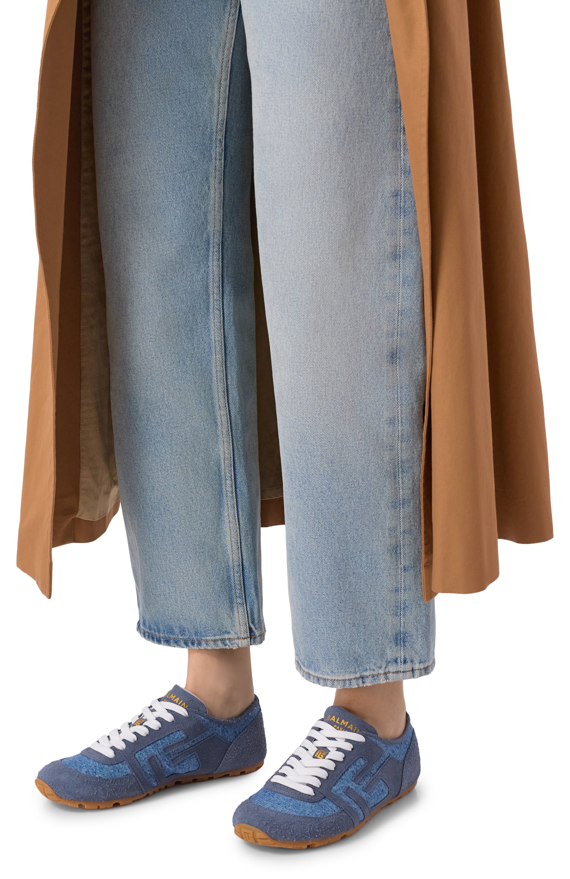 Комбинированные кроссовки racer 45 BALMAIN, арт. GN4VI767/TDMS, фото 2