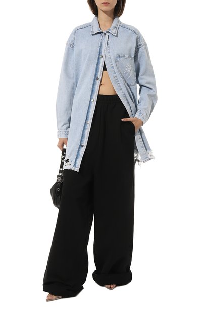 Джинсовая рубашка YANA JEANS голубого цвета по цене 16000 руб., арт. 13-30-002-550, фото 2 Джинсовая рубашка YANA JEANS, арт. 13-30-002-550, фото 2