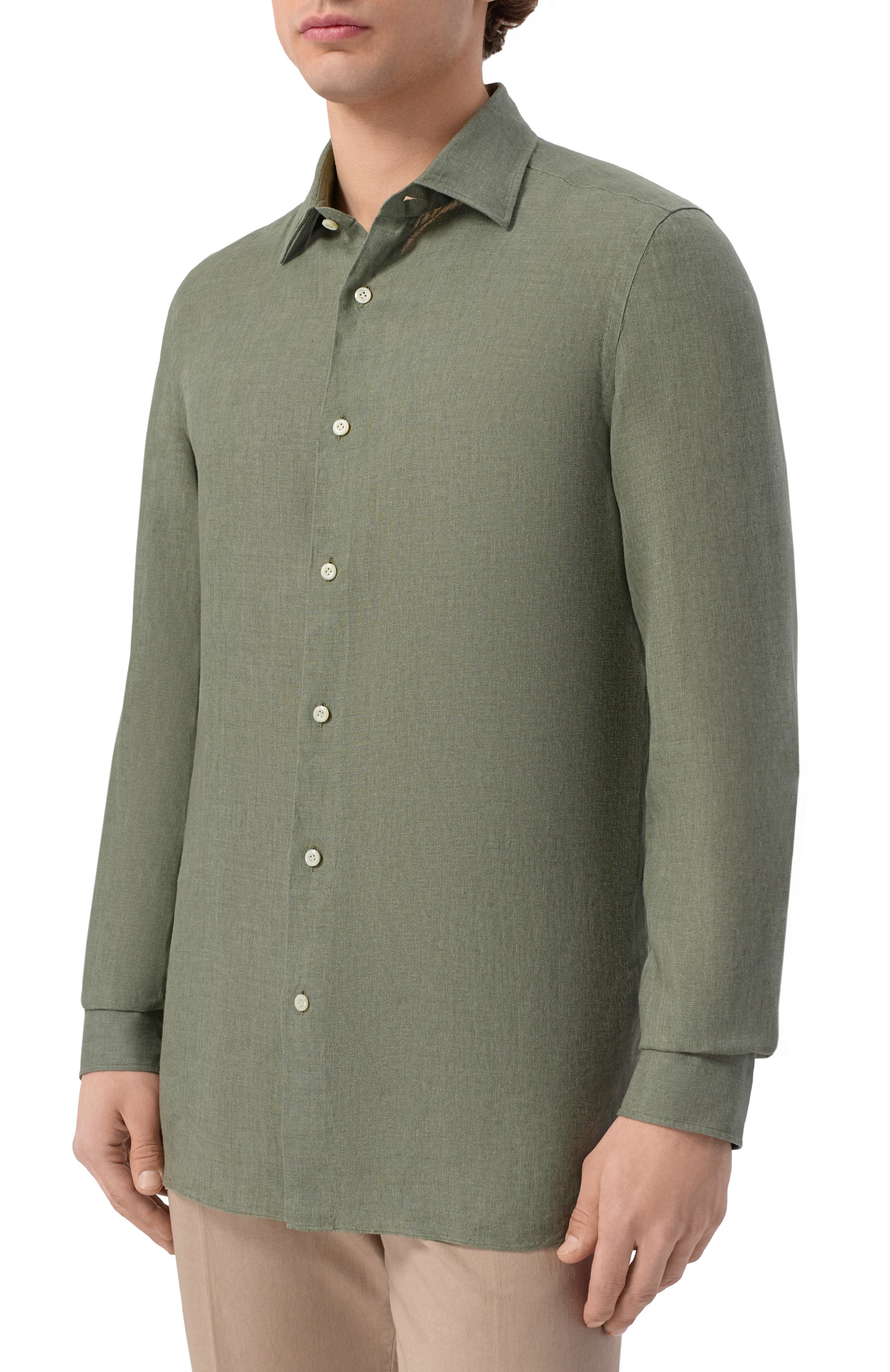 Льняная рубашка GIAMPAOLO, арт. 608/TS44322, фото 3