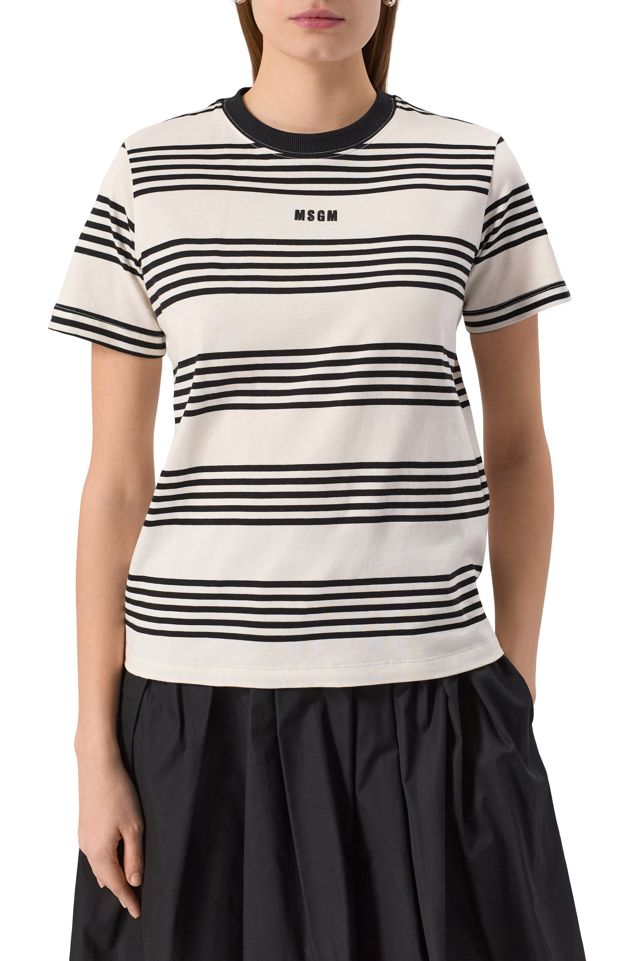 Хлопковая футболка MSGM, арт. 3841MDM138/257128, фото 3