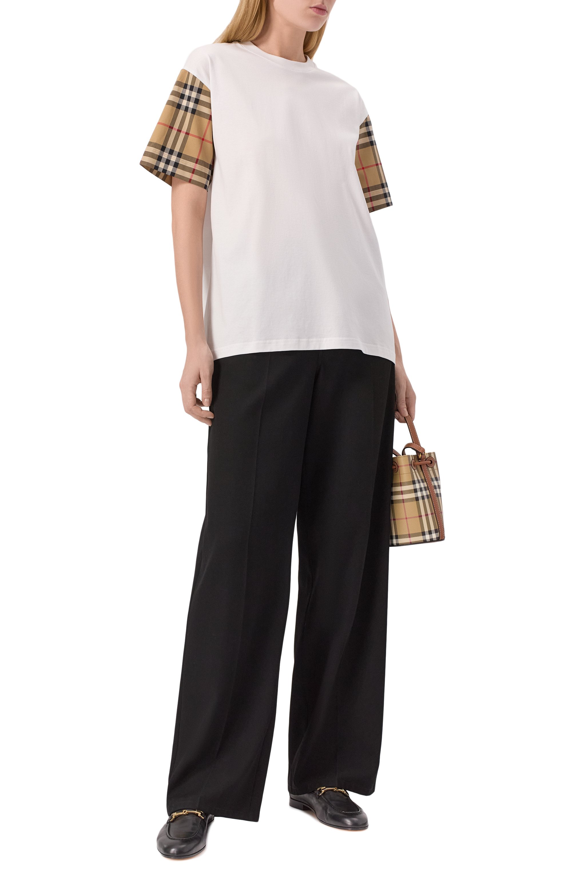 Хлопковая футболка BURBERRY, арт. 8073029, фото 2