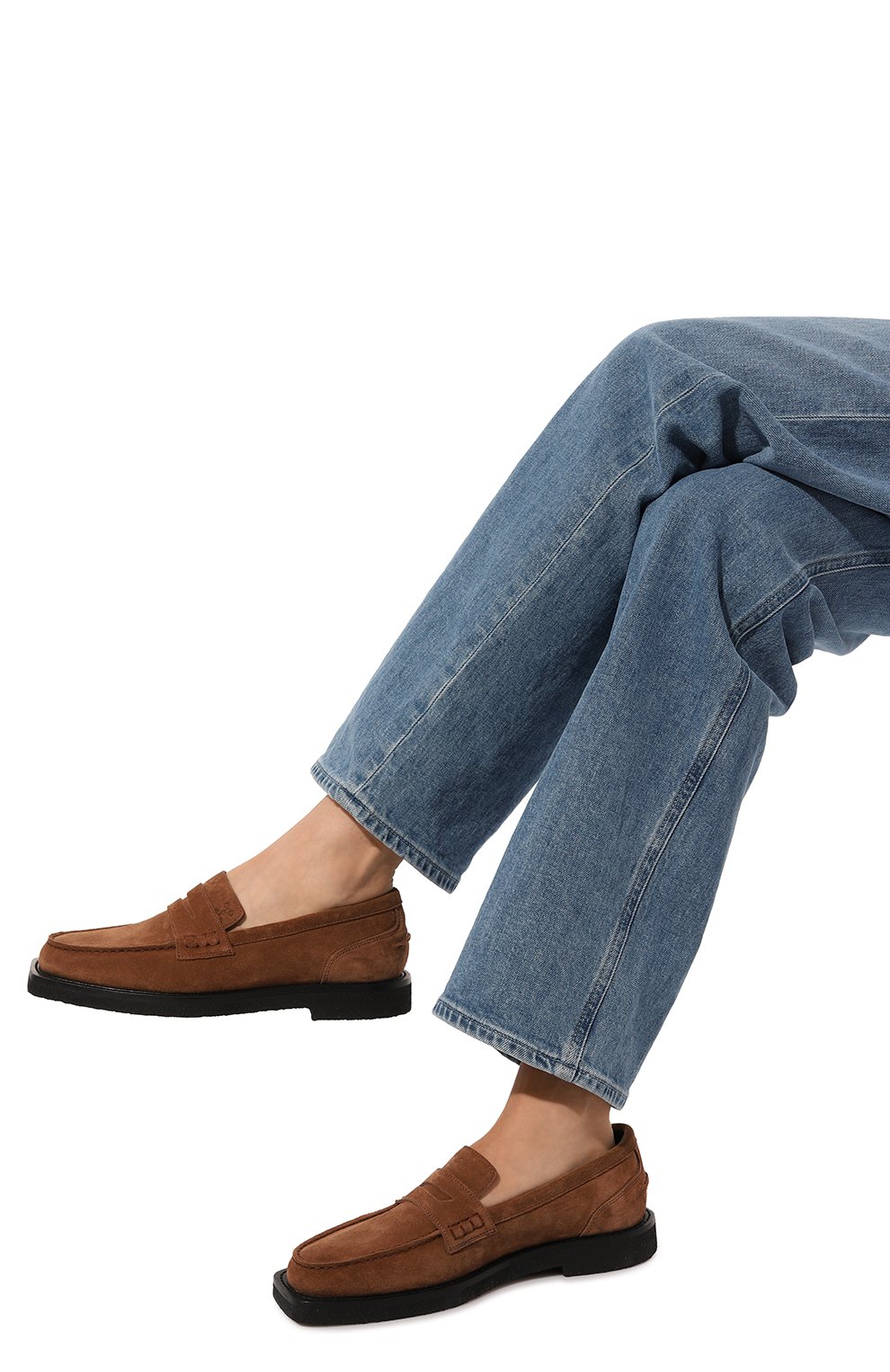 Замшевые пенни-лоферы CLOSED, арт. C99594-88T-22, фото 3