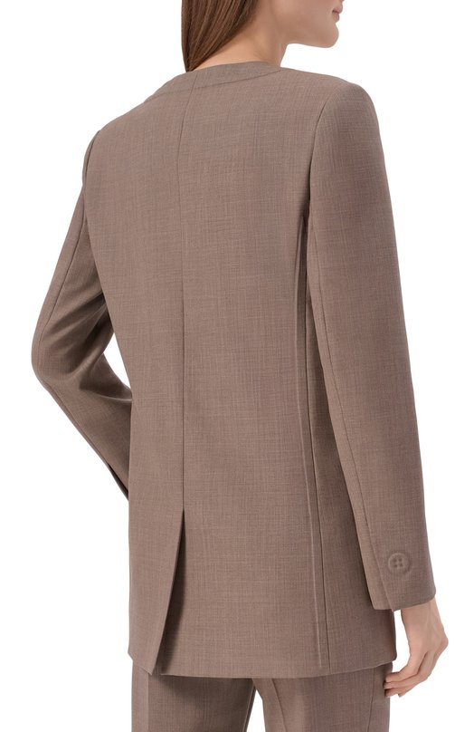 Шерстяной жакет Moschino A0510/0522 Коричневый  A0510/0522 Фото 4