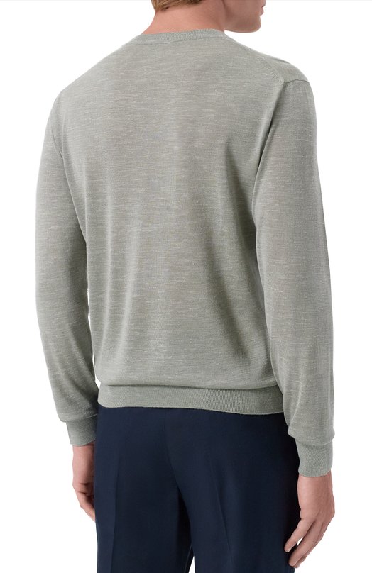 Джемпер из шерсти и шелка Corneliani 27M544/2725130 Зелёный  27M544/2725130 Фото 4