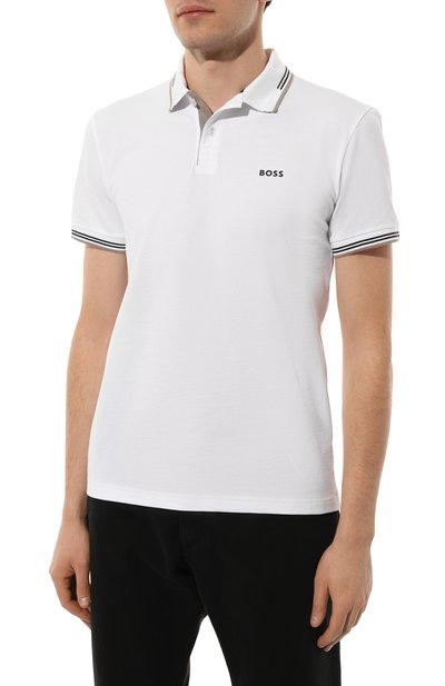 Хлопковое поло BOSS GREEN, арт. 50506193, фото 3