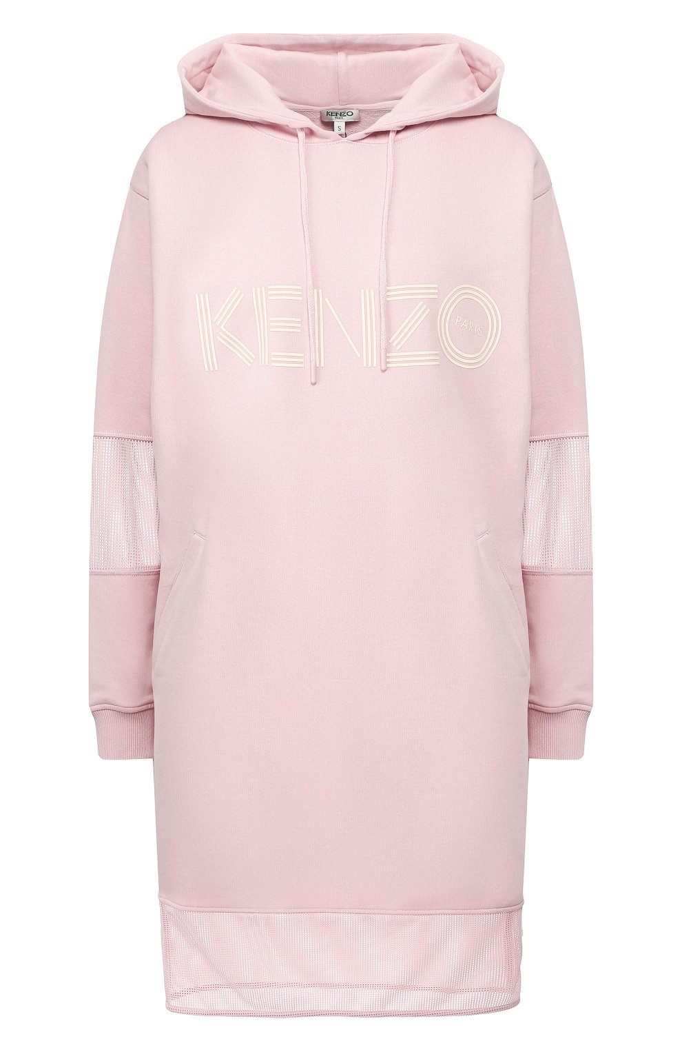 Хлопковое платье KENZO светло-розового цвета по цене 42400 руб., арт. FA52R0747952, фото 1 Хлопковое платье KENZO, арт. FA52R0747952, фото 1