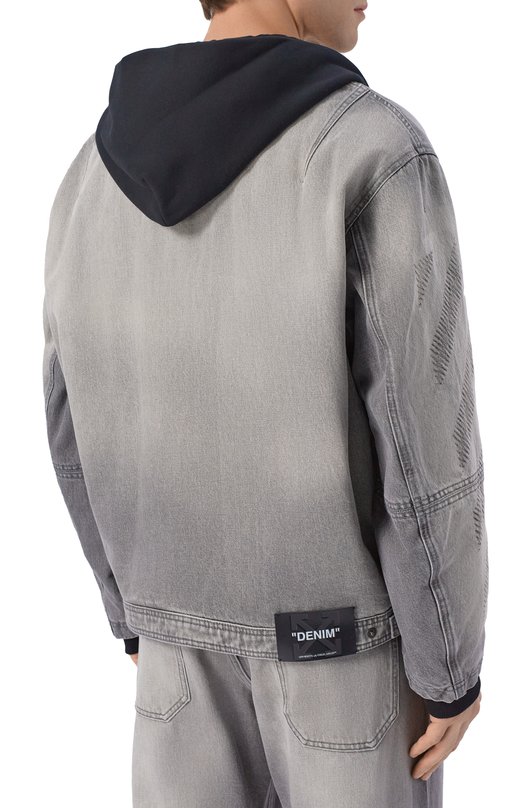 Джинсовая куртка Off-White 0MYE09MS26DEN002 Серый  0MYE09MS26DEN002 Фото 4