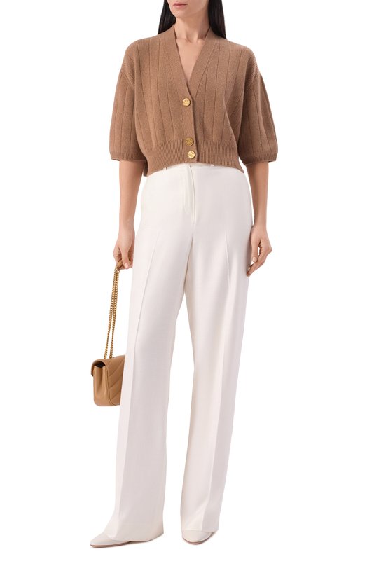 Кашемировый кардиган Loro Piana FA04273 Коричневый  FA04273 Фото 2