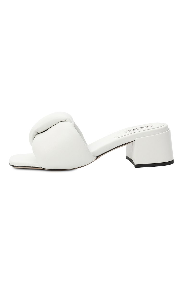 Кожаные мюли MIU MIU, арт. 5XX547-LYB-F0009, фото 1