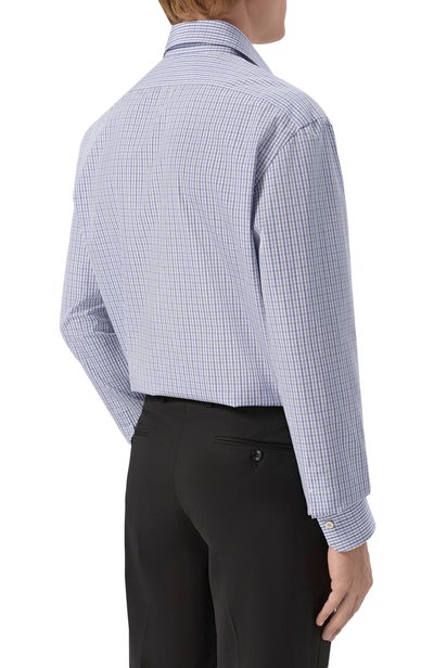Хлопковая сорочка KITON голубого цвета по цене 119500 руб., арт. UCIH09805, фото 4 Хлопковая сорочка KITON, арт. UCIH09805, фото 4