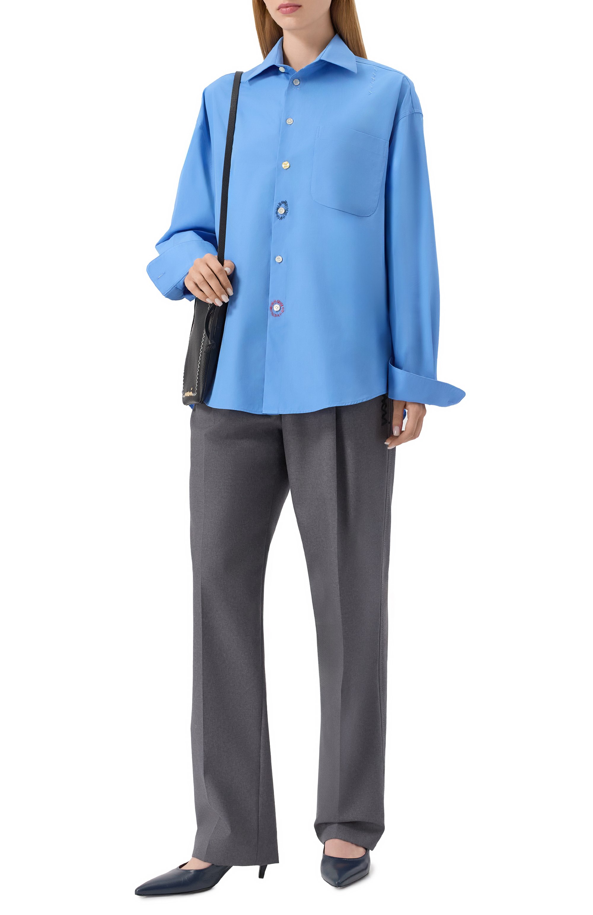 Хлопковая рубашка MARNI, арт. CAMA0631S1/TCY67, фото 2