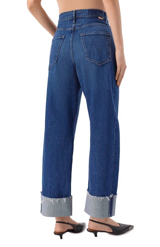 Джинсы The Half-Pipe Ankle Cuff Fray Mother 11406-259 Синий  11406-259 Фото 4