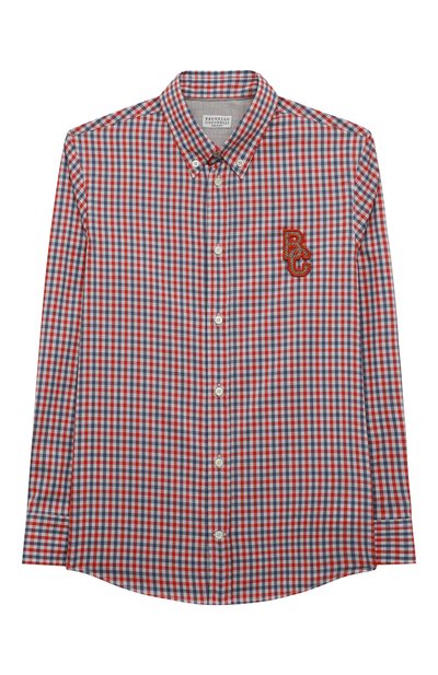 Хлопковая рубашка BRUNELLO CUCINELLI, арт. BR687C372C, фото 1