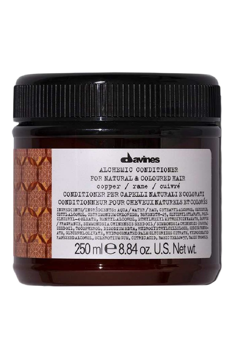 Кондиционер для натуральных и окрашенных волос alchemic, медный (250ml) DAVINES бесцветного цвета, арт. 67225 | Фото 1 (Региональные ограничения белый список (Axapta Mercury): Не проставлено; Нос: Не проставлено; Назначение: Для волос; Косметика кросс-кт: Уход У; Тип продукта: Кондиционеры; Обьем косметики: 250ml)