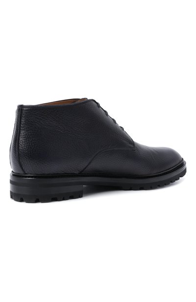 Кожаные ботинки KITON темно-синего цвета по цене 228500 руб., арт. USSA510N00126, фото 4 Кожаные ботинки KITON, арт. USSA510N00126, фото 4