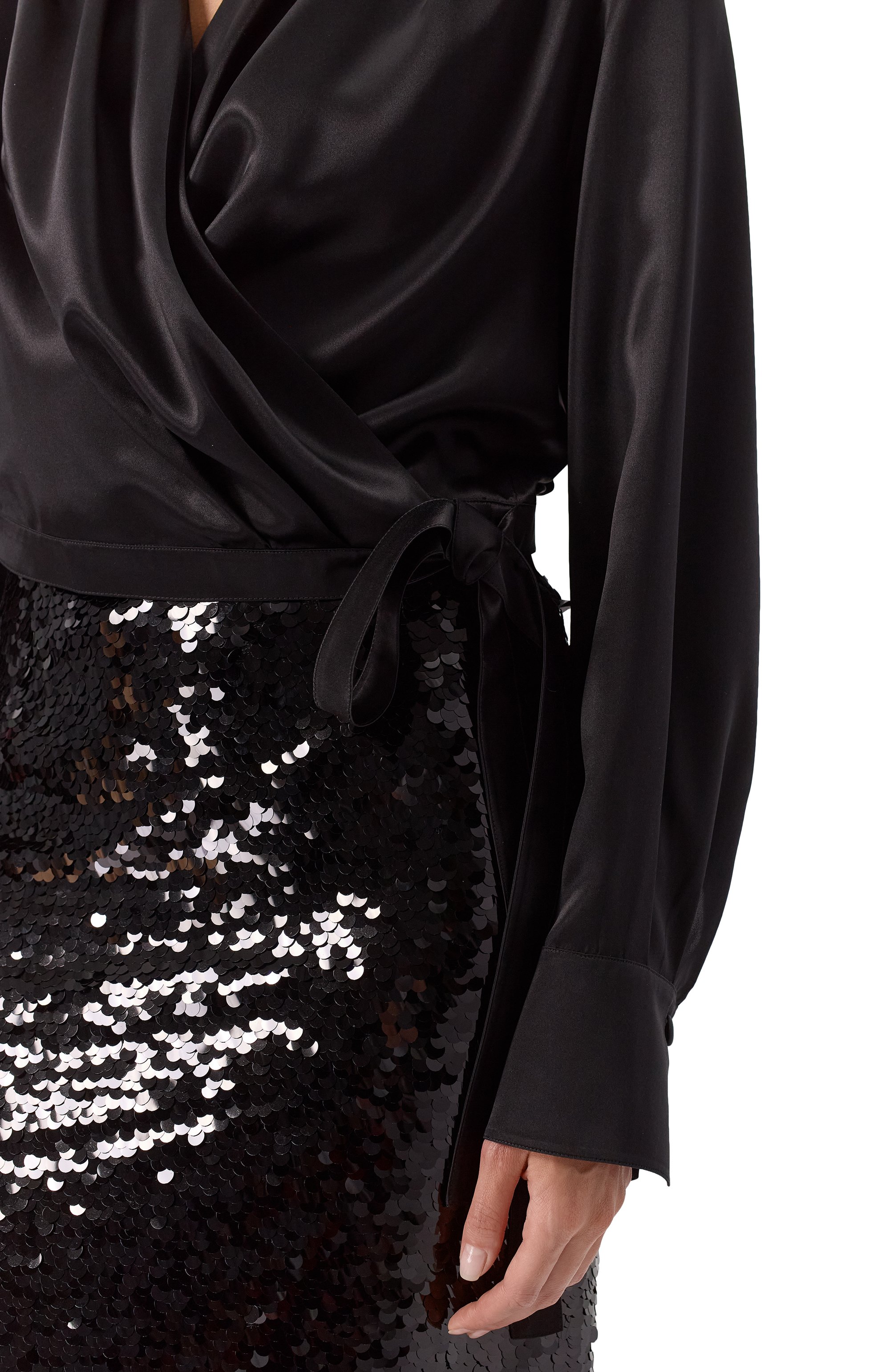 Атласная блузка MVST, арт. TXBBL-Y435/TAR1709, фото 5