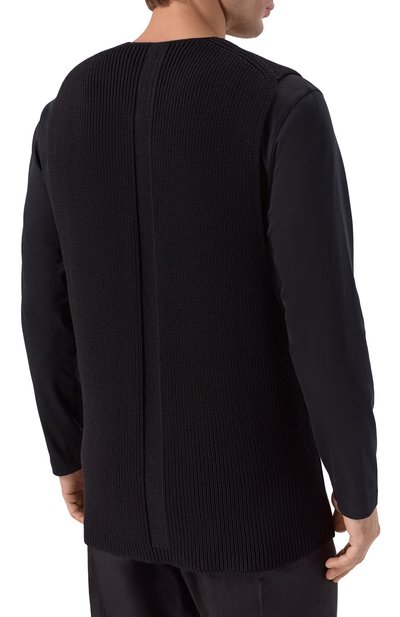 Шерстяной жилет RICK OWENS черного цвета по цене 92650 руб., арт. RR02E1683/KWVH, фото 4 Шерстяной жилет RICK OWENS, арт. RR02E1683/KWVH, фото 4