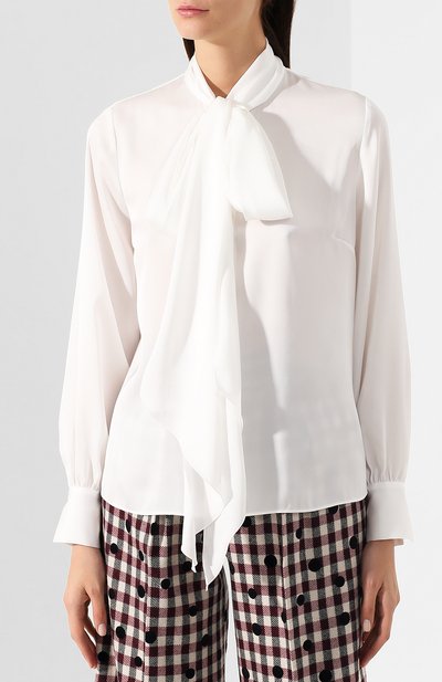 Блузка TOMMY Х ZENDAYA серого цвета по цене 13990 руб., арт. WW0WW25504, фото 3 Блузка TOMMY Х ZENDAYA, арт. WW0WW25504, фото 3