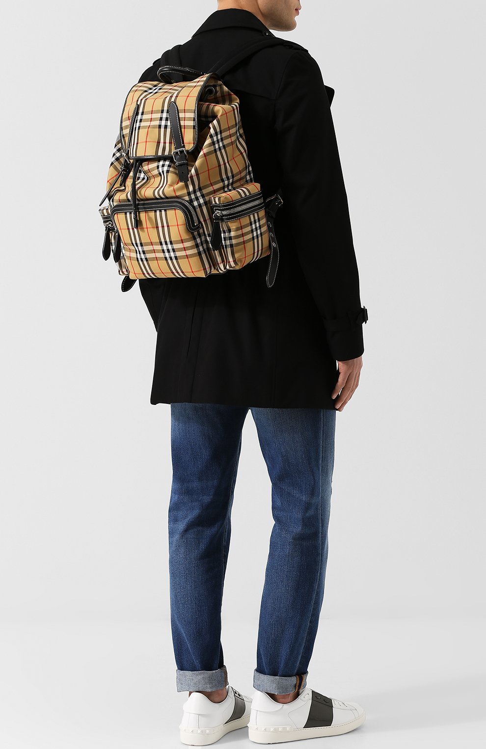 Текстильный рюкзак в клетку vintage check BURBERRY, арт. 4077392, фото 2