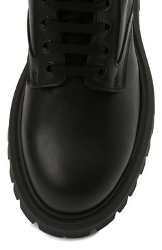 Детские кожаные ботинки MSGM KIDS черного цвета, арт. 69165/KIPS/KIPS/36-41 | Фото 4 (Материал утеплителя: Натуральный мех; Нос: Не проставлено; Материал внешний: Натуральная кожа; Девочки Кросс-КТ: Обувь-зимняя; Каблук высота: Низкий)