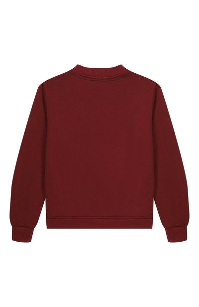 Хлопковый свитшот DOLCE & GABBANA бордового цвета по цене 32050 руб., арт. L4JWKD/G7QK0_001, фото 2 Хлопковый свитшот DOLCE & GABBANA, арт. L4JWKD/G7QK0_001, фото 2