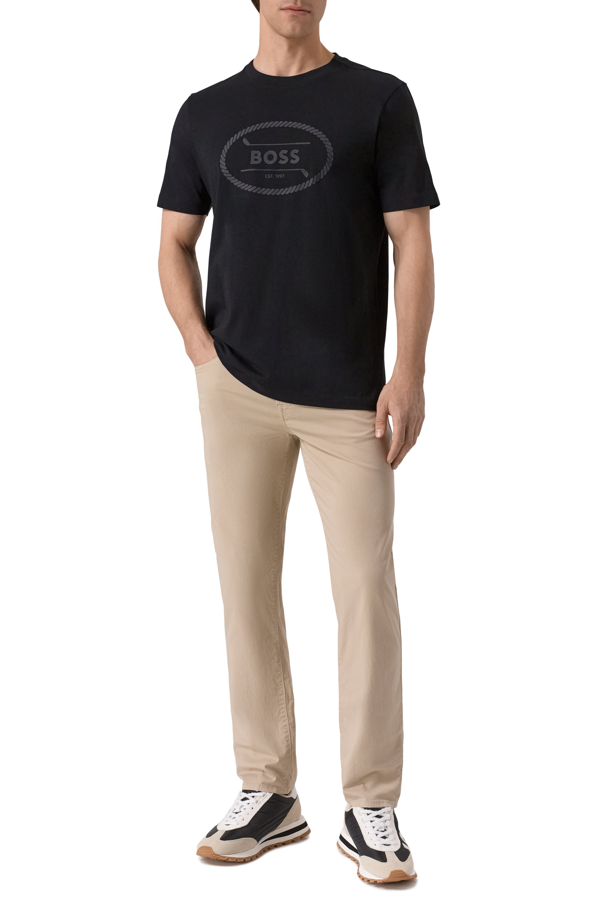 Хлопковые брюки BOSS, арт. 50538370, фото 2