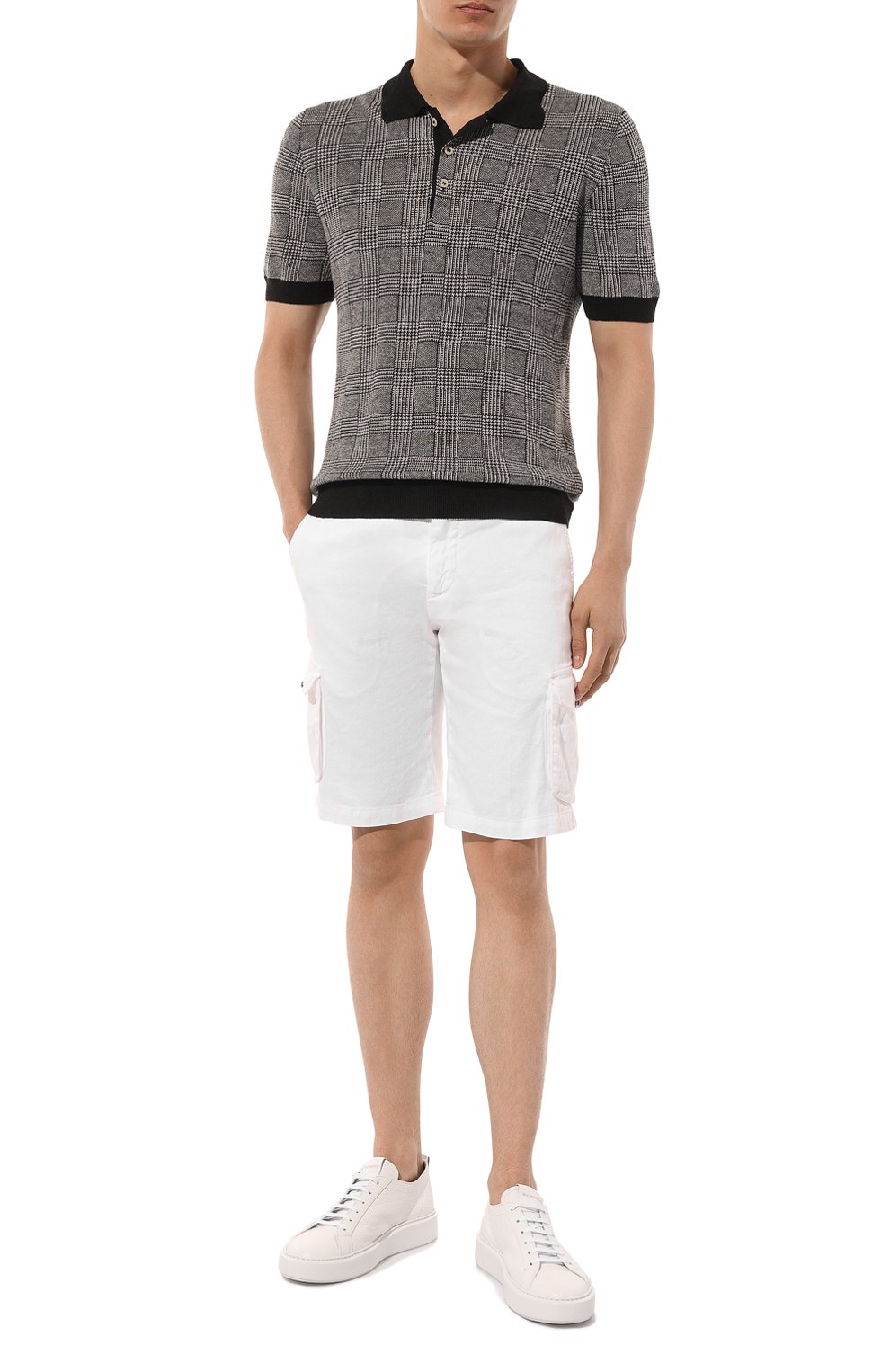 Шорты изо льна и хлопка KITON белого цвета по цене 84350 руб., арт. UFPPBK0604D, фото 2 Шорты изо льна и хлопка KITON, арт. UFPPBK0604D, фото 2