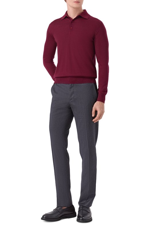 Шерстяные брюки Stefano Ricci M1T5300014/W0029T Серый  M1T5300014/W0029T Фото 2