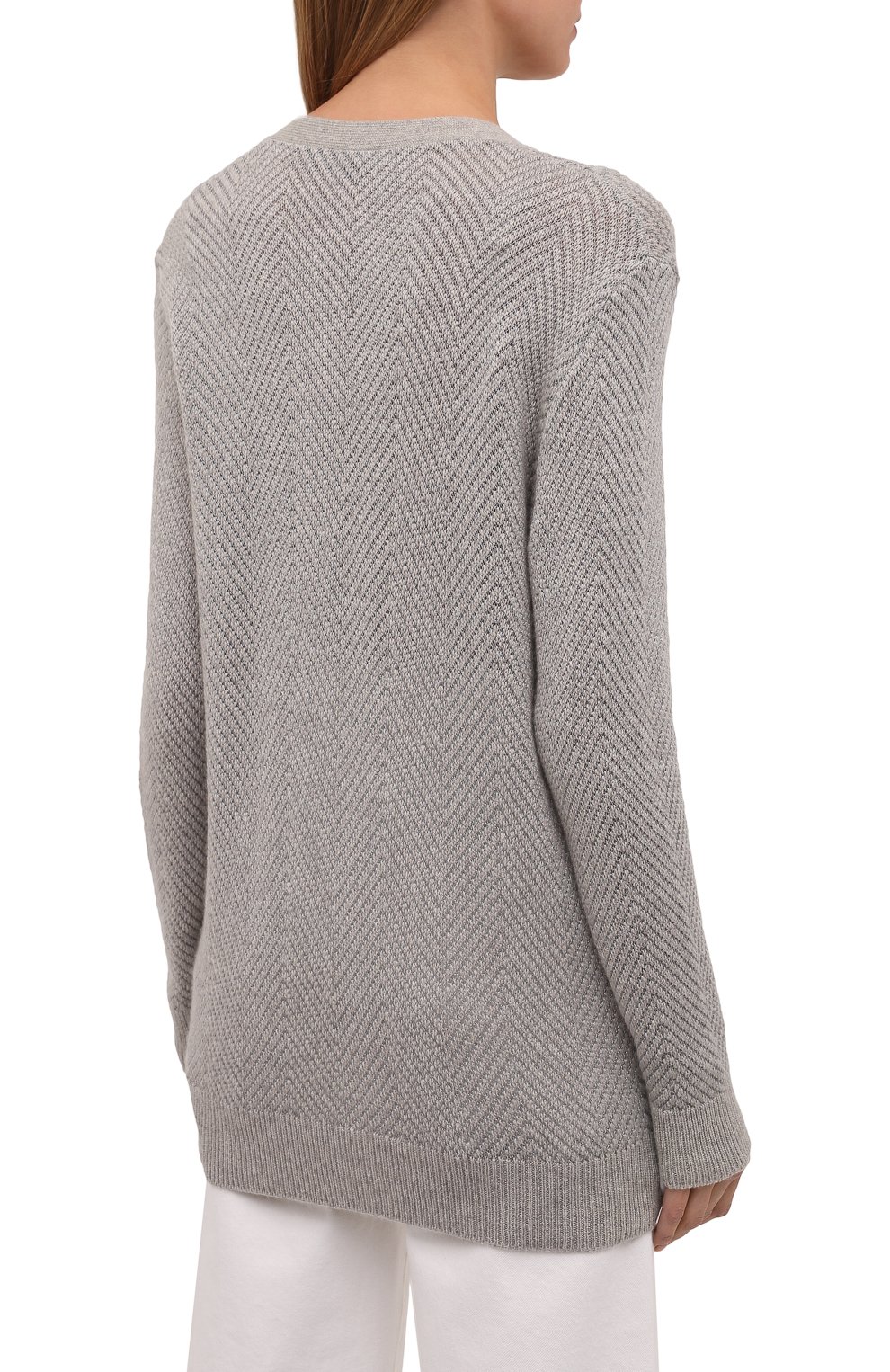 Кардиган из кашемира и вискозы RALPH LAUREN серого цвета по цене 158000 руб., арт. 290817716, фото 4 Кардиган из кашемира и вискозы RALPH LAUREN, арт. 290817716, фото 4