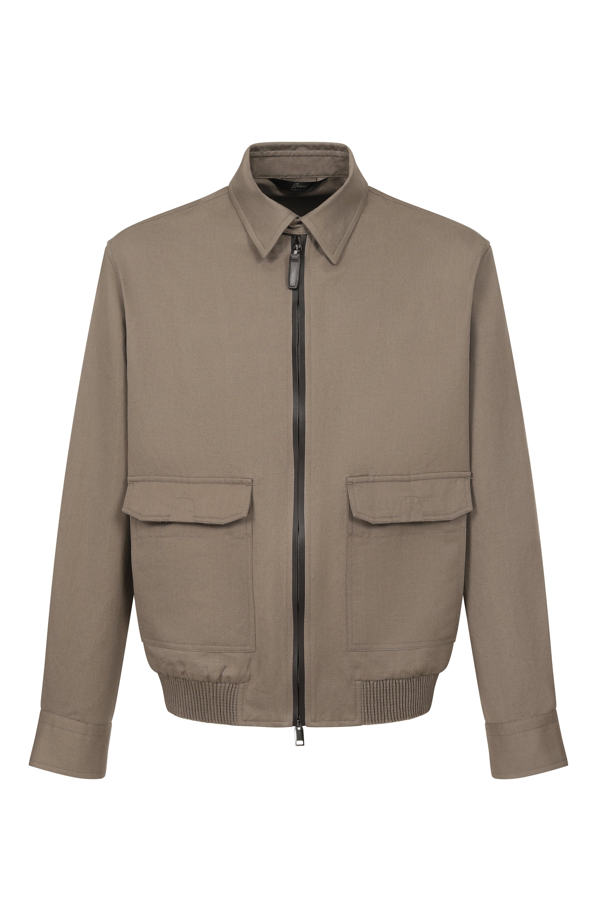 Бомбер изо льна и хлопка BRIONI, арт. SLWF0L/PA106, фото 1