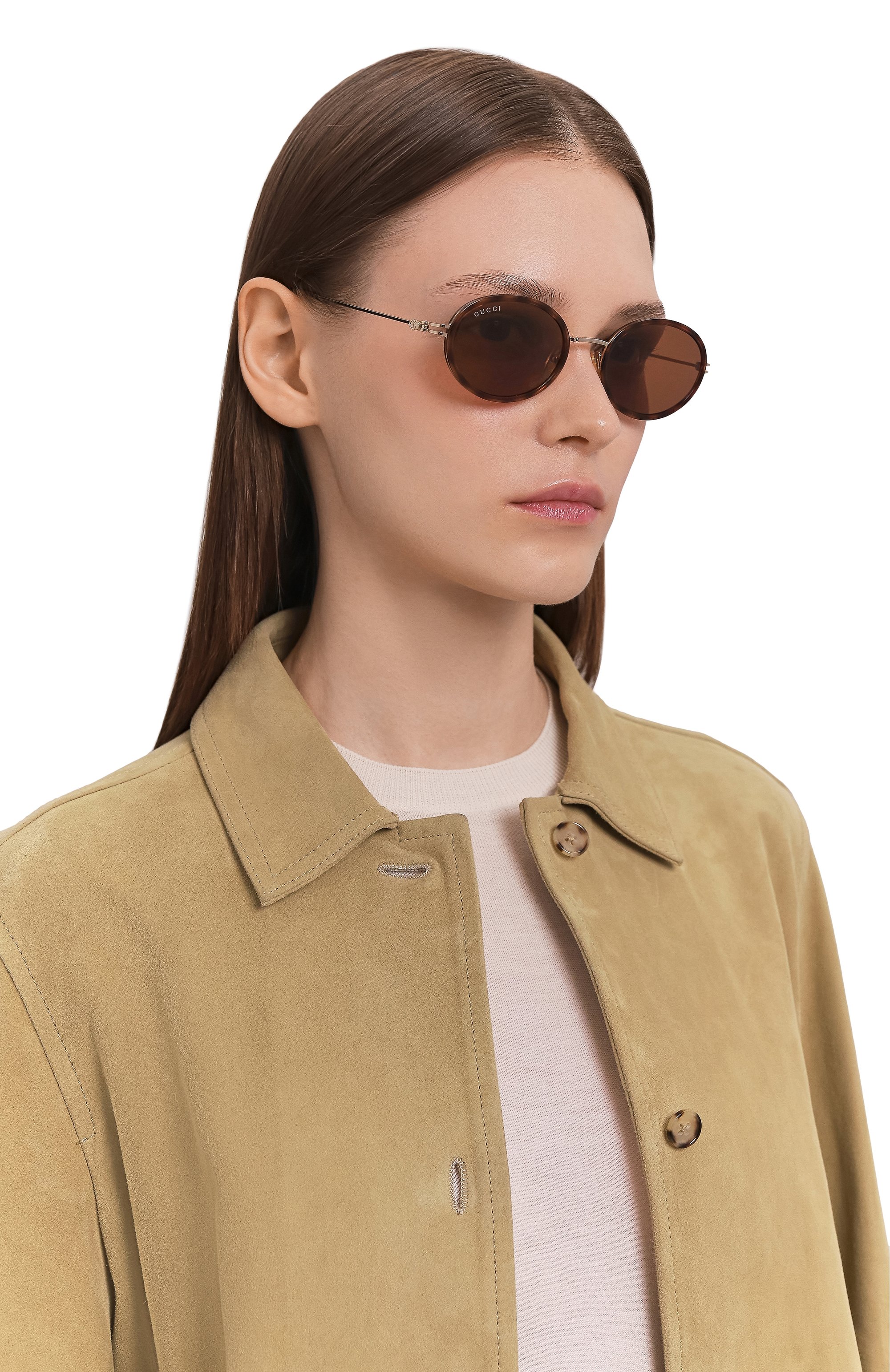 Солнцезащитные очки GUCCI коричневого цвета по цене 52700 руб., арт. GG1980S 002, фото 2 Солнцезащитные очки GUCCI, арт. GG1980S 002, фото 2