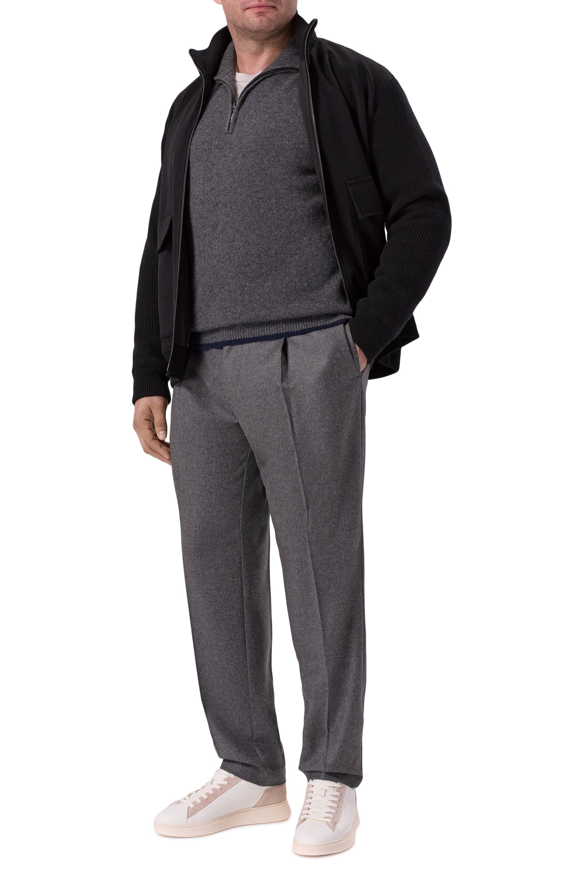 Брюки из шерсти и кашемира CAPOBIANCO, арт. 19M808.FA00./58, фото 2