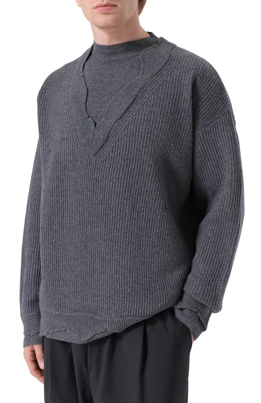 Шерстяной джемпер Laneus F5LAMAJP133 Серый  F5LAMAJP133 Фото 3