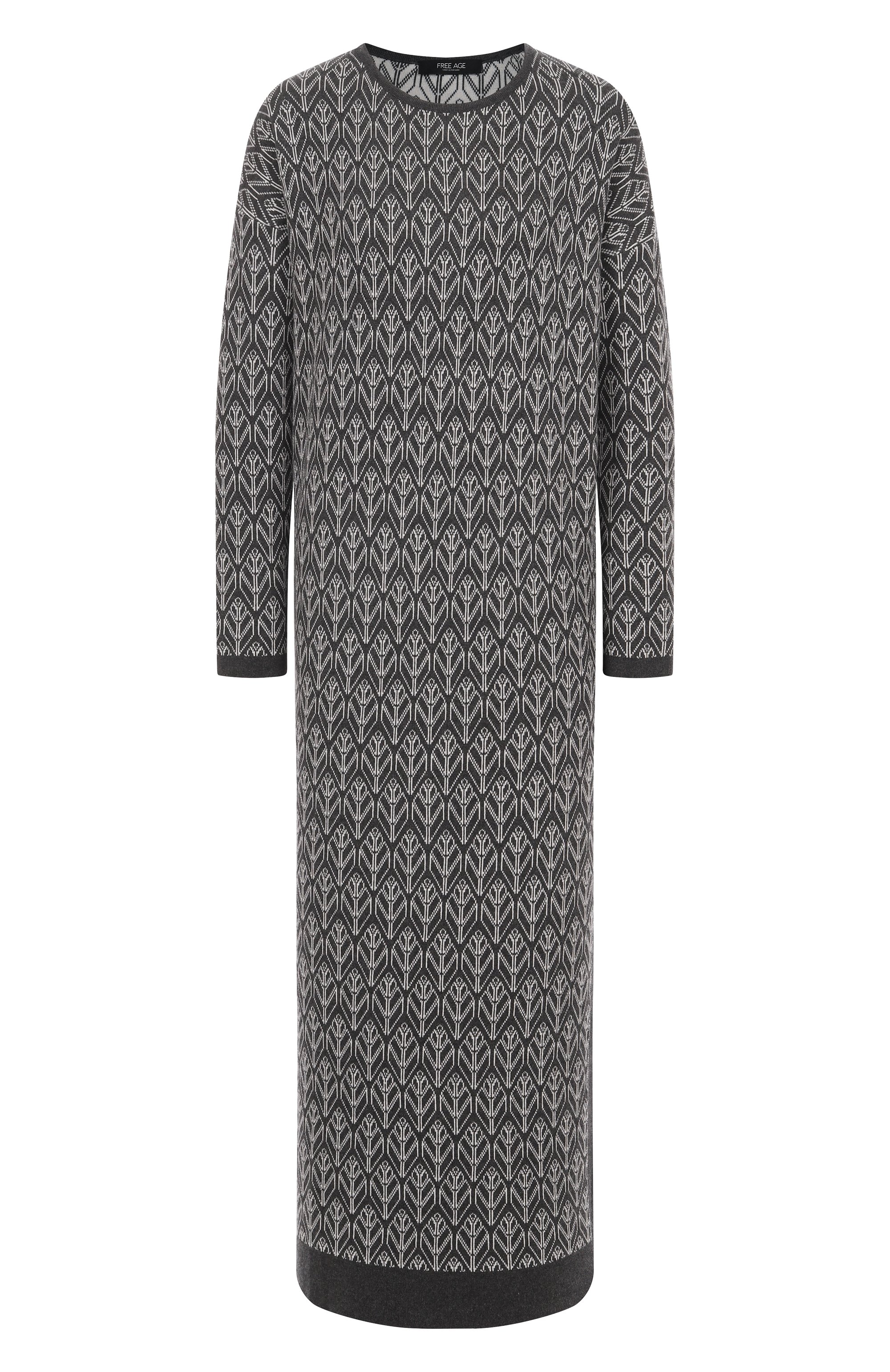 Платье из шелка и кашемира FREEAGE, арт. W26.DR170M.6030.991, фото 1