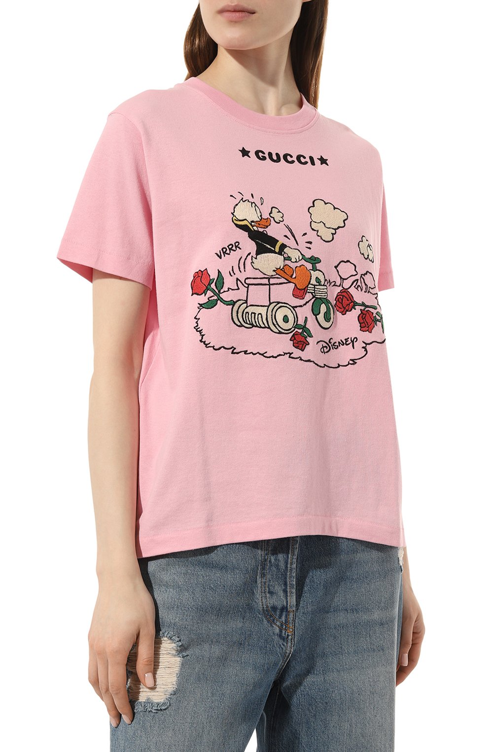 Хлопковая футболка disney x gucci GUCCI, арт. 580762 XJDBH, фото 3