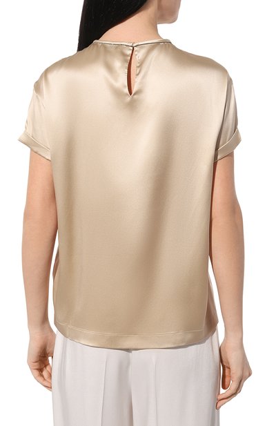 Шелковый топ BRUNELLO CUCINELLI, арт. M0C59B1008, фото 4