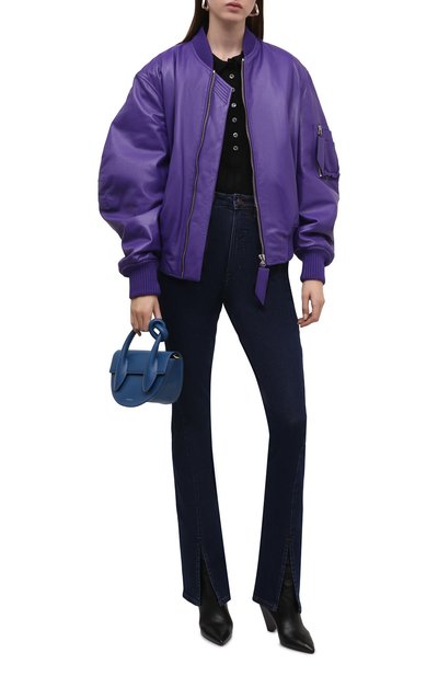 Кожаный бомбер THE ATTICO, арт. 221WCB04/L042, фото 2