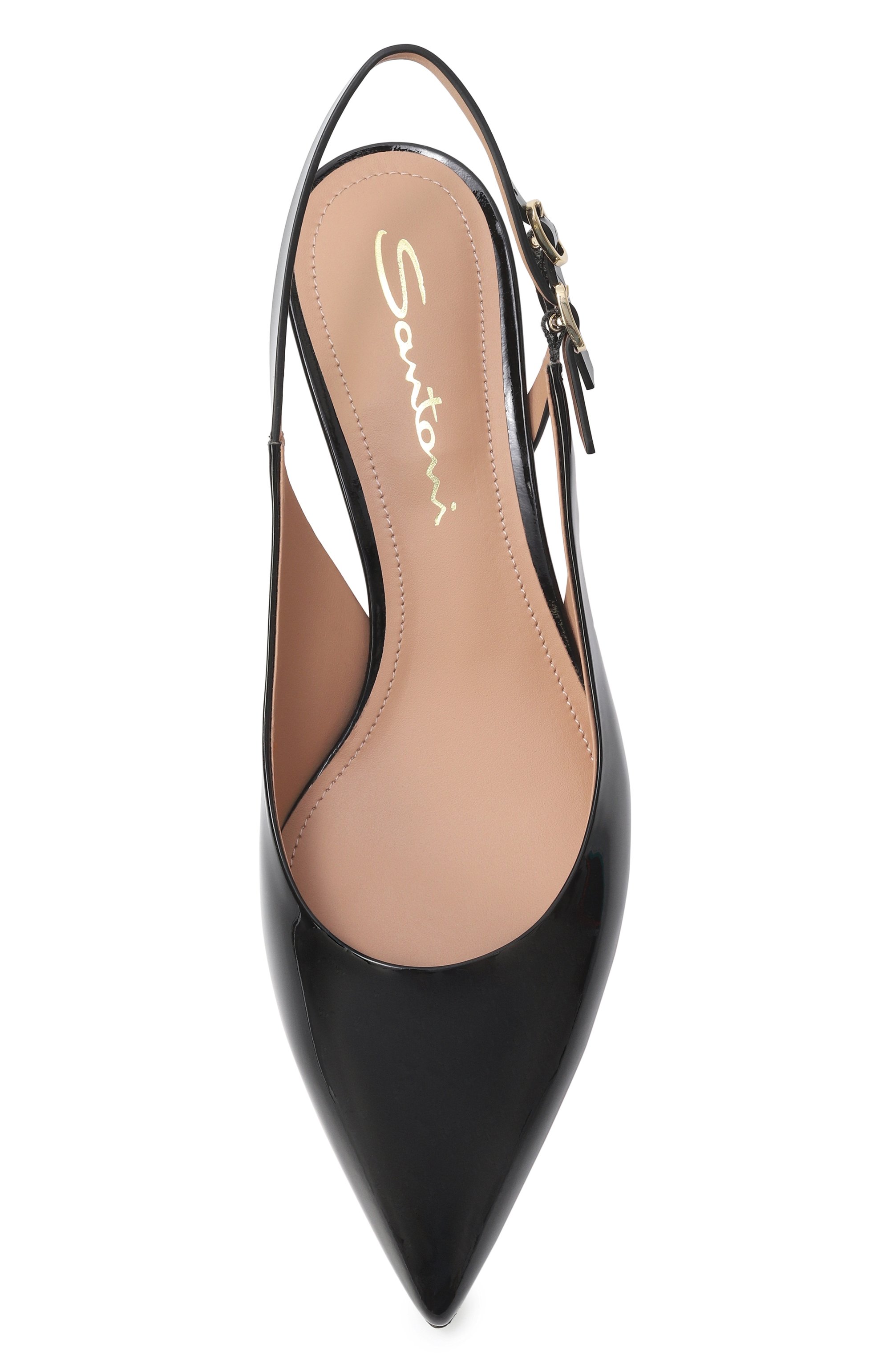 Лакированные туфли SANTONI черного цвета по цене 82450 руб., арт. WDLG71407HA2NVHD, фото 6 Лакированные туфли SANTONI, арт. WDLG71407HA2NVHD, фото 6