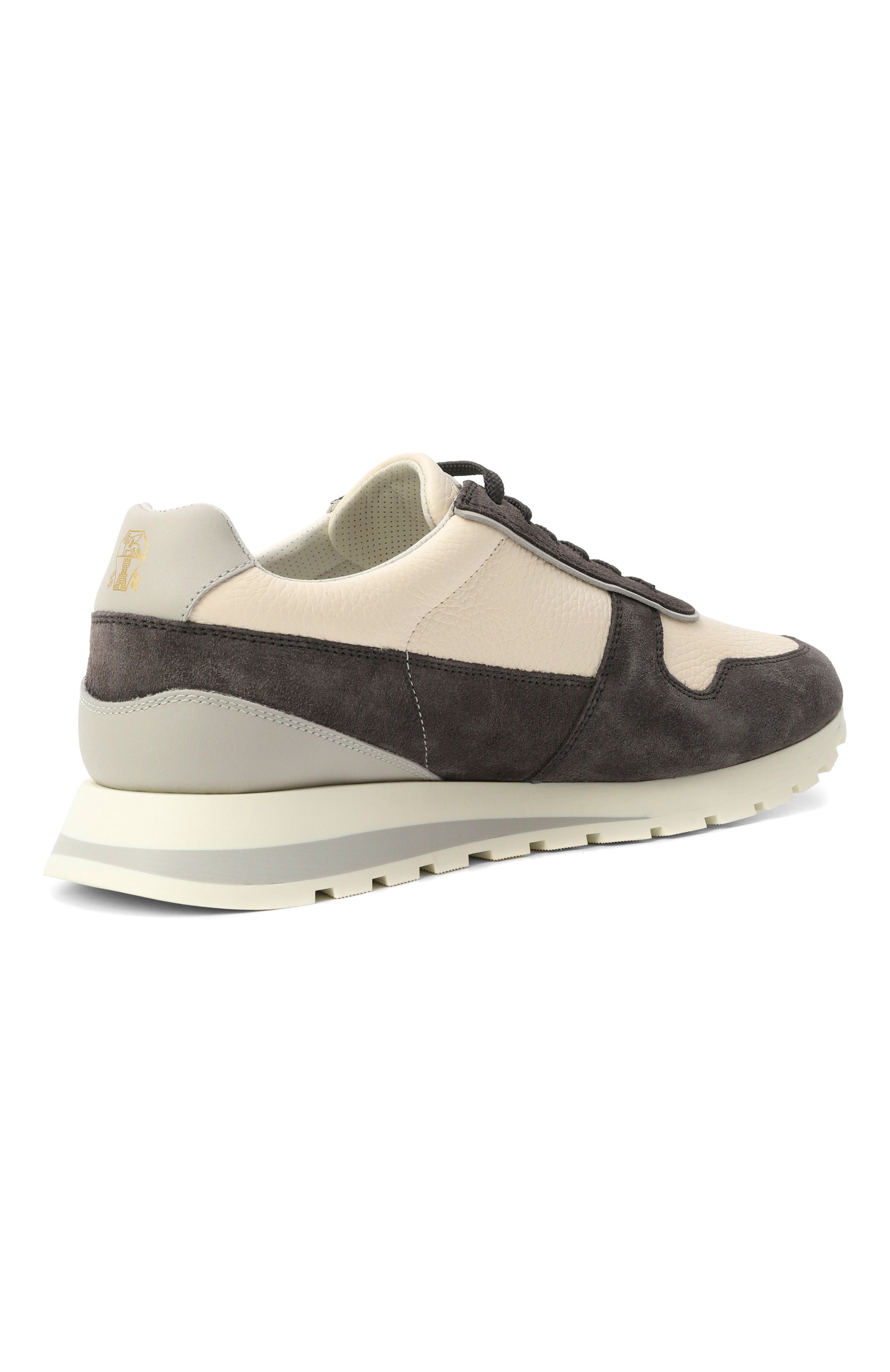 Кожаные кроссовки BRUNELLO CUCINELLI темно-серого цвета по цене 135500 руб., арт. MZUESLA289, фото 5 Кожаные кроссовки BRUNELLO CUCINELLI, арт. MZUESLA289, фото 5