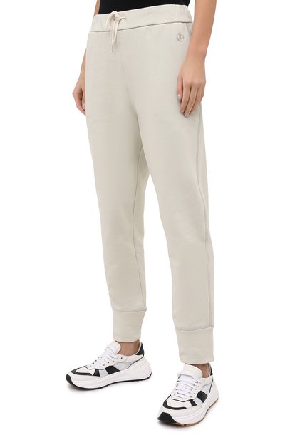 Хлопковое брюки JIL SANDER зеленого цвета по цене 52750 руб., арт. JPPR727517-WR248608, фото 3 Хлопковое брюки JIL SANDER, арт. JPPR727517-WR248608, фото 3