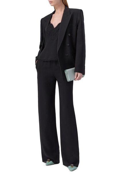 Шелковые брюки VALENTINO, арт. 8B3RB745/1MM, фото 2