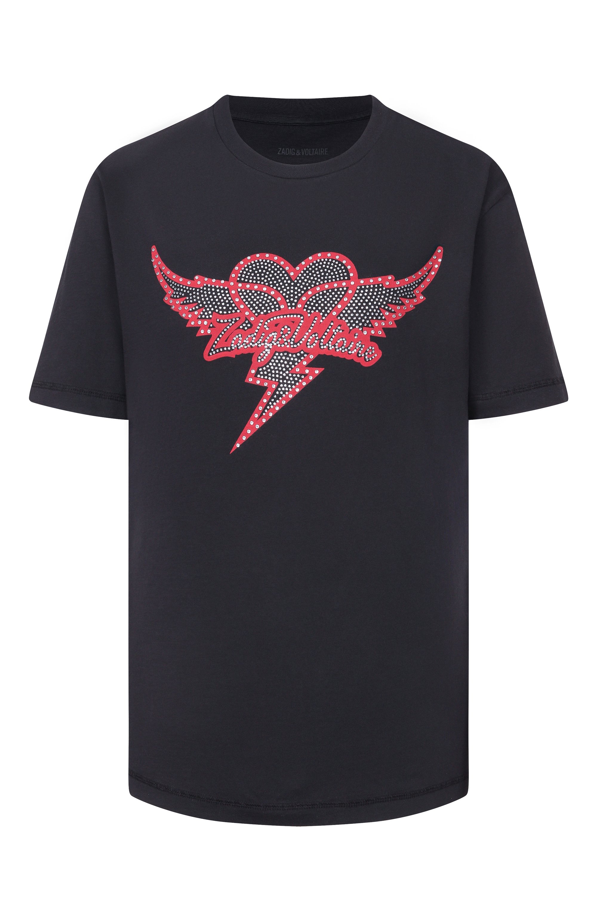 Хлопковая футболка ZADIG AND VOLTAIRE, арт. JWTS02856, фото 1